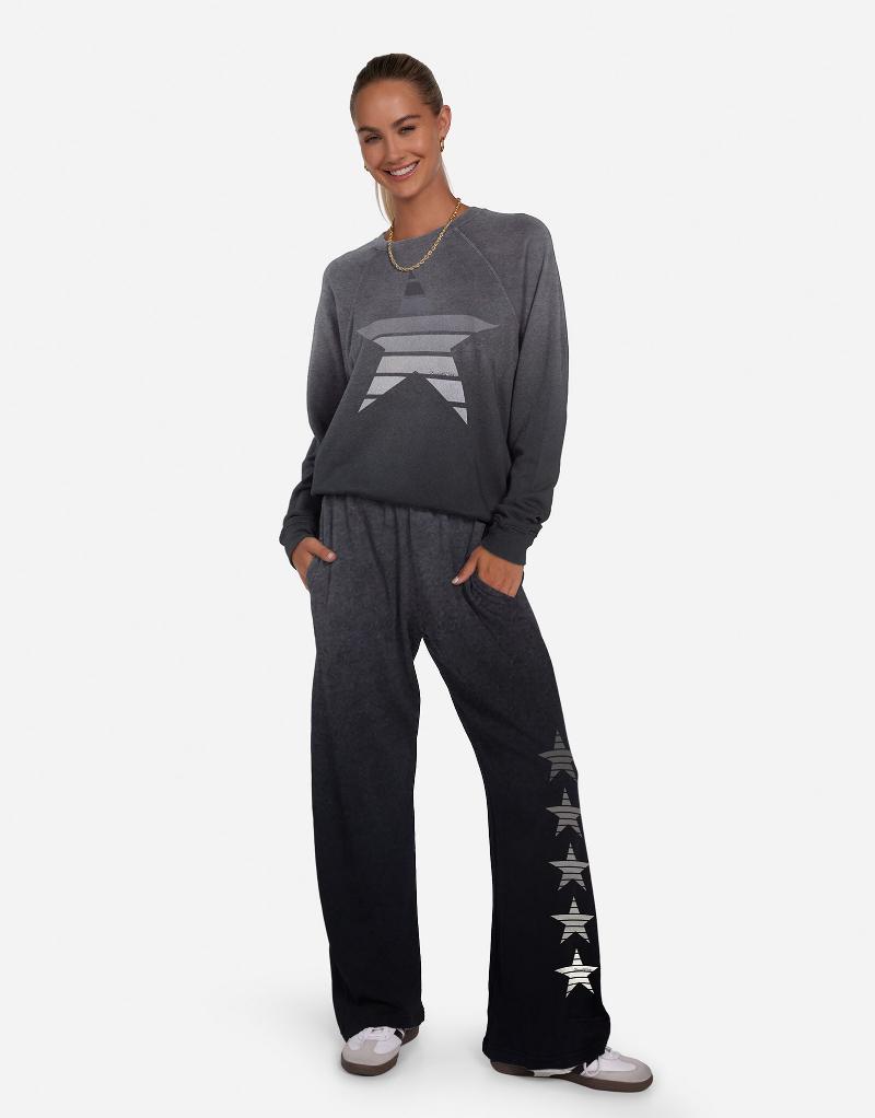 OMBRE STAR PULLOVER JET BLACK