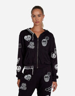 LACHELLE ROCK & ROLL MOSHI HOODIE BLACK