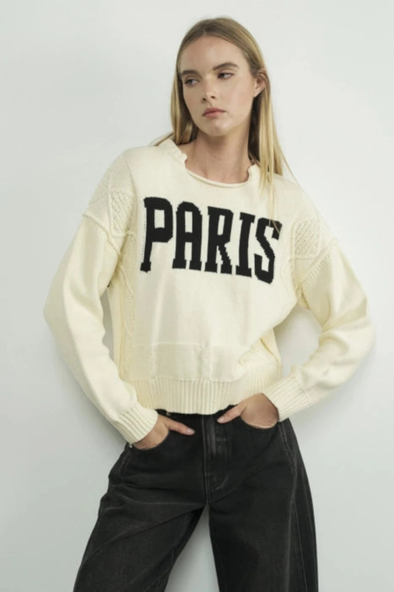 CREAM PARIS SWEATER