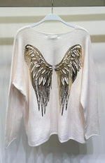 SPRING GOLDEN WINGS IVORY SWEATER