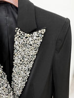 LONG BLAZER COVERED IN CRYSTALS