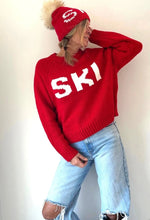 RED SKI KNIT SWEATER