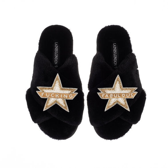 F FABULOUS LAINES LONDON SLIPPER