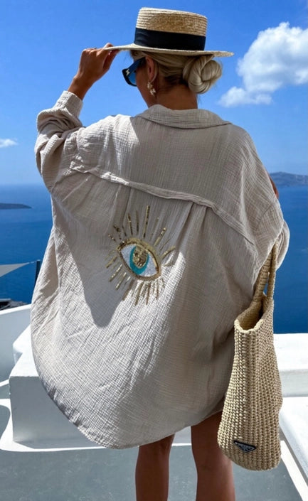 EVIL EYE OVERSIZED SHIRT